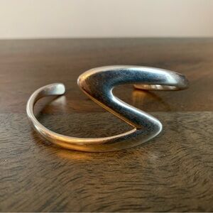 Sterling Silver Bracelet Zigzag Design Stamped Sterling Mexico 315 Lightning